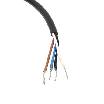 M12 Female 4Pin Cable, Right Angle Overmolded 3M 22AWG A-Code, Tight Space Installations, Industrial Automation, for Installers