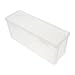 DOITOOL Clear Bread Container Case for Fridge, Bread Keeper for Homemade Bread, Rectangular Loaf Bread Box Sliced Bread Container for Storing Banana Bread (11.79x5.1 inch)