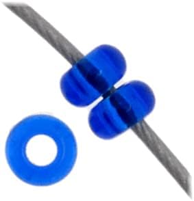 Czech Glass Seed Beads 11/0, Transparent Navy Blue 23g Vial, of DIY Jewelry Making Beads Preciosa (Jablonex)