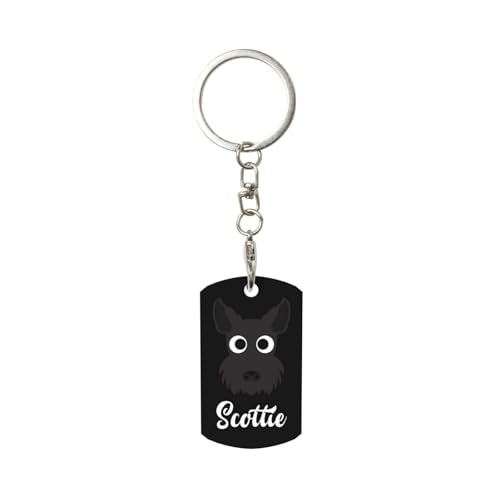 Reviews de Ferrioni Blue Terrier que puedes comprar esta semana. 39 SQMGEHVNY - Llavero terrier escocés para hombre y mujer, llavero de metal de aluminio, gran regalo, negro, talla única, Negro, One Size