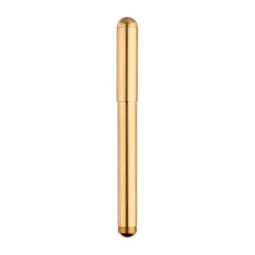 Brass Fountain Pen Extra Fine,Travel Pocket Pen, Unique Style Bullet Shape with Metal Box