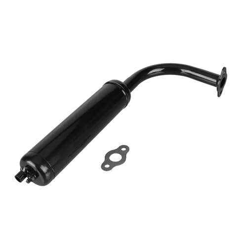Pot d'échappement universel moto et vélo électrique 80cc à compression optimale, finition black