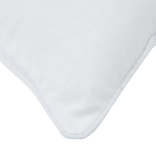 Almohada blanca de algodón poliéster con diseño ergonómico mullido 7