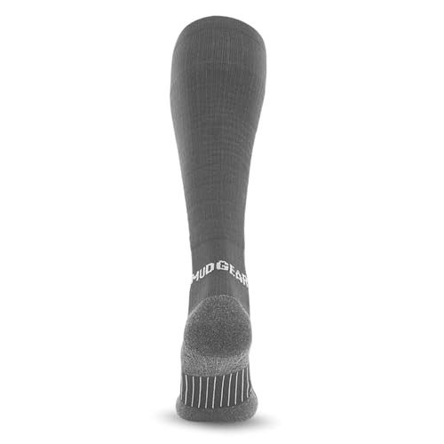 Image of MudGear Graduated Compression Socks, Durable, Sweat-Resistant OCR Performance Socks with Cushioned Footbed, Made in USA