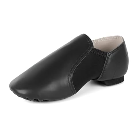 Asyusyu Girls Black Jazz Dance Shoes Cover