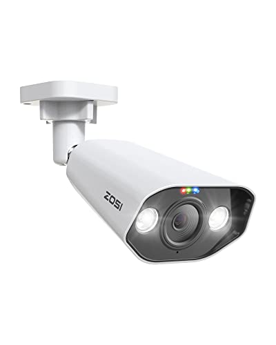 Image of ZOSI ZG182 4K PoE Add-on Camera with 2-Way Talk,Weatherproof IP Camera for Outdoor Indoor Power Over Ethernet Surveillance System,Only Work PoE NVR