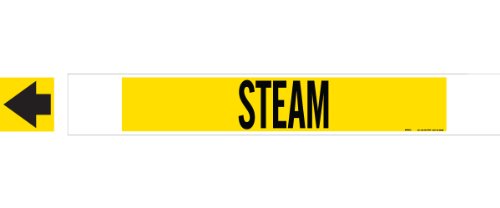 Marqueur de tuyau Brady 5767-Hphv haute visibilité Steam pour environnements exigeants