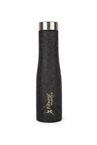Image of Fitness Mantra Stainless Steel Water Bottle 1L | Reusable, Durable & Leak-Proof Bottle for Daily Use|1 Piece|