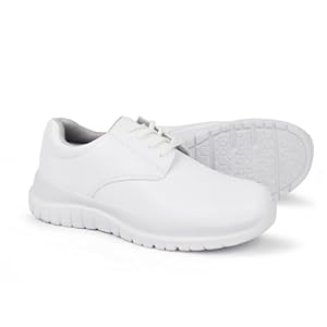 Hawkwell Women’s Lace Up Lightweight Water Resistant Nurse Shoes Slip Resistant Healthcare Work Shoes