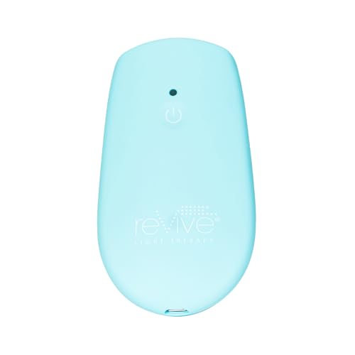 reVive Essentials Acne Device, FDA-cleared Red & Blue Light Acne Tools, Medspa Quality LED Light Therapy Products, Portable Triangular Design Face Tools for Skincare, Battery or USB Power