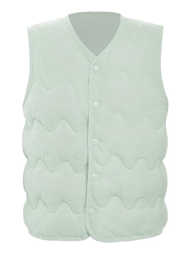 TiaoBug Boys Girls Sleeveless Puffer Down Vest Kids Thick Windproof Waistcoat Jacket Gilets Coat Outerwear