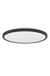 Eglo Connect.z Smart Home LED Bathroom Ceiling Light Rovito-Z, ZigBee, app and Alexa Voice Control, Warm White-Cold White, RGB, dimmable Ceiling lamp, Black, IP44, Ø 30 cm