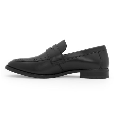 Image of Red Tape Men's Formal Shoes Teak Leather Round Toe Slipon Flexible Support
