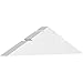 Ekena Millwork GBP048X12X0406SAR00 Saratoga Architectural Grade PVC Gable Brackets 48"W x 12"H x 4"D x 6"F, 6/12 Pitch