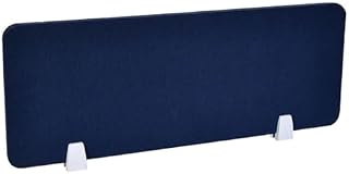 Divisor de Escritorio, mamparas de Oficina portátiles con reducción de Ruido, mamparas de privacidad para Estaciones de Trabajo, 11,8 Pulgadas de Alto (Color: marrón, tamaño: 47,2 x 11,8 pul