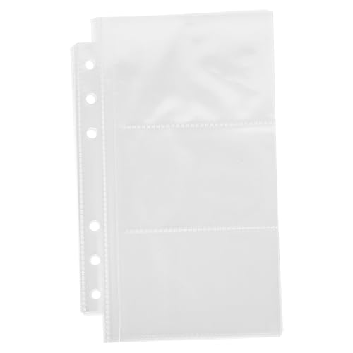 Sosoport Album Fotografico con Pagine Ricaricabili Trasparenti Inserti Scrapbook per Foto e Compatibili con Raccoglitori per e Scrapbooking