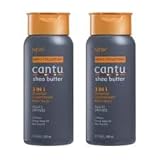 Cantu Mens 3-In-1 Shampoo Conditioner Bodywash 13.5 Ounce (400ml) (2 Pack)