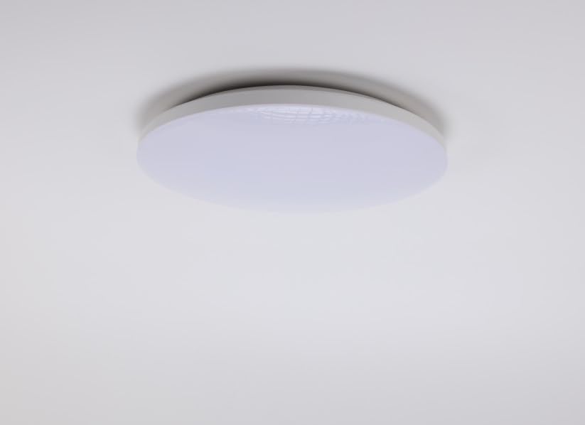 Image of Combuh LED Ceiling Light Motion Detector and Twilight Sensor, 18W 1800LM O30cm Round Ceiling Light, IP56 6500K Cool White Ceiling Lighting for Stairs Hallway Garage Balcony