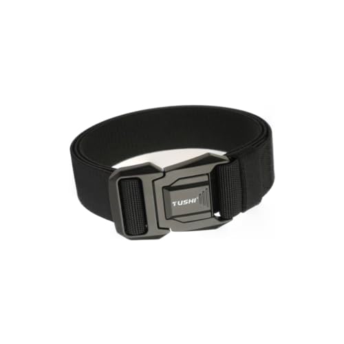 Gclcm,Gun Belt Men - Tactical Police Belt, Elastic Golf & Hiking Belt - Quality Material, Great Fit?Black?