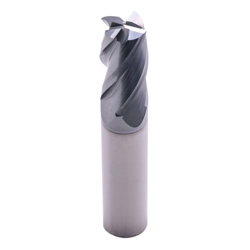 Image of 4 Flute Solid Carbide Square End Mill(1Pc, 5 /8in), AlTiN Coated | 35 Helix, 5 /8 inch Cutting Dia, 5 /8 inch Shank Dia, 1-1 /4 inch LOC, 3-1 /2 inch OAL For Milling Alloy Steel, Hardened Steel, Iron, Copper