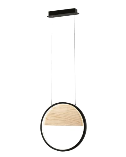 FABAS LUCE LED-Pendelleuchte LB21 29W 3000K 2850lm Eschenholz schwarz