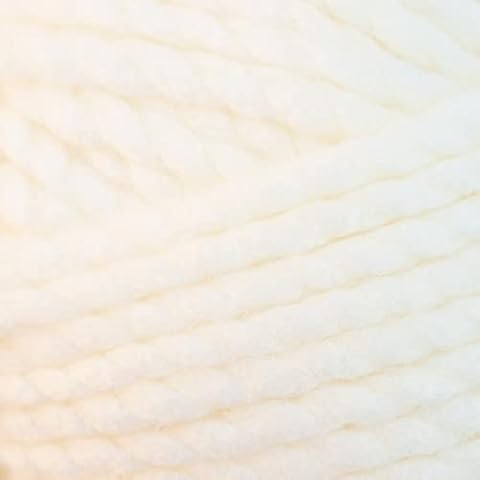 James C Brett Top Value Super Chunky Knitting Wool 100% Acrylic Yarn 1 x 100g Ball (Cream - TSC09) Cover