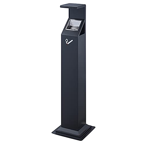 Cendrier sur pied extérieur 110 cm pour stopper les mégots au sol sur votre terrasse