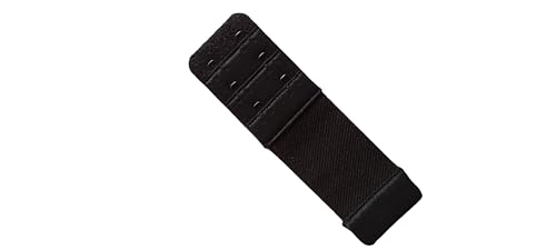 Rallonge Élastique Dos Soutien Gorge Extenseur 3,5 cm NOIR (Noir, 3,5 cm)