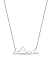 Elli Halskette Damen Berge Reise Cut-Out in 925 Sterling Silber