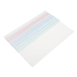 FOMIYES 10 Stück A4 Dokumentenordner Schiebestangenklemmen mit Rutschfester Verriegelung Transparente Aktenhalter für Schule Büro und Organisation Zufällige Farbe