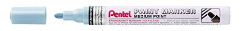 Image of Pentel MMP10 Paint Marker Pen, 4.5mm Tip Medium Bullet Point, Metallic Pearl Light Blue ink (Single Pen)