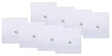 Retreez 8 Piece Pure Cotton Initial Monogrammed Men's Handkerchiefs Hanky Gift Box Set - Set G Initi