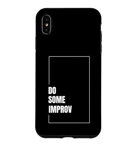 Do Some Improv �ʔ��� ���Z ���� �R���f�B ���� �A�[�g �X�}�z�P�[�X iPhone XS Max �p