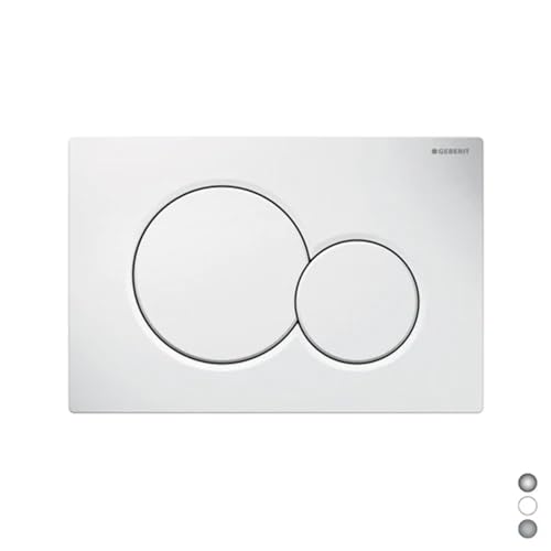 Dimensioni: 24,6 x 16,4 cm Placca di comando Sigma01 Geberit bianca