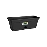 Elho Green Basics Trough Mini 30cm Fioriera da Balcone - Living Black