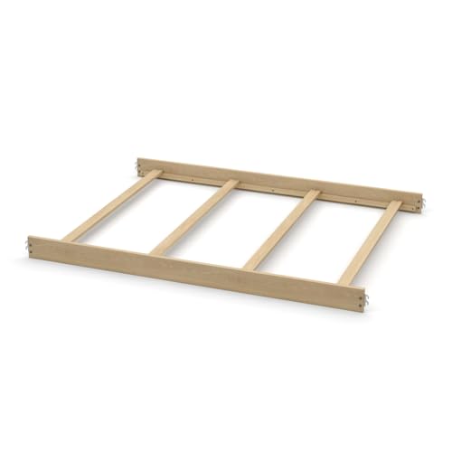 Image of Full-Size Conversion Kit Bed Rails for Bertini Baby Convertible Cribs by Dorel - Solid Wood Rail - Toddler and Adult Bed Rail for Full-Size Beds - Essential Nursery & Baby Furniture (Unfinished)