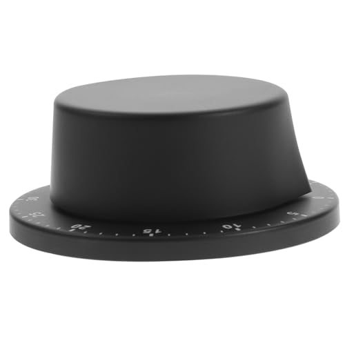 TOYZFRIENDY Temporizador Mecánico de Cocina de Acero Inoxidable con Imán Alarma Práctica para Cocina Fácil de Usar para Adultos y Mayores Temporizador Regresivo Compacto Negro