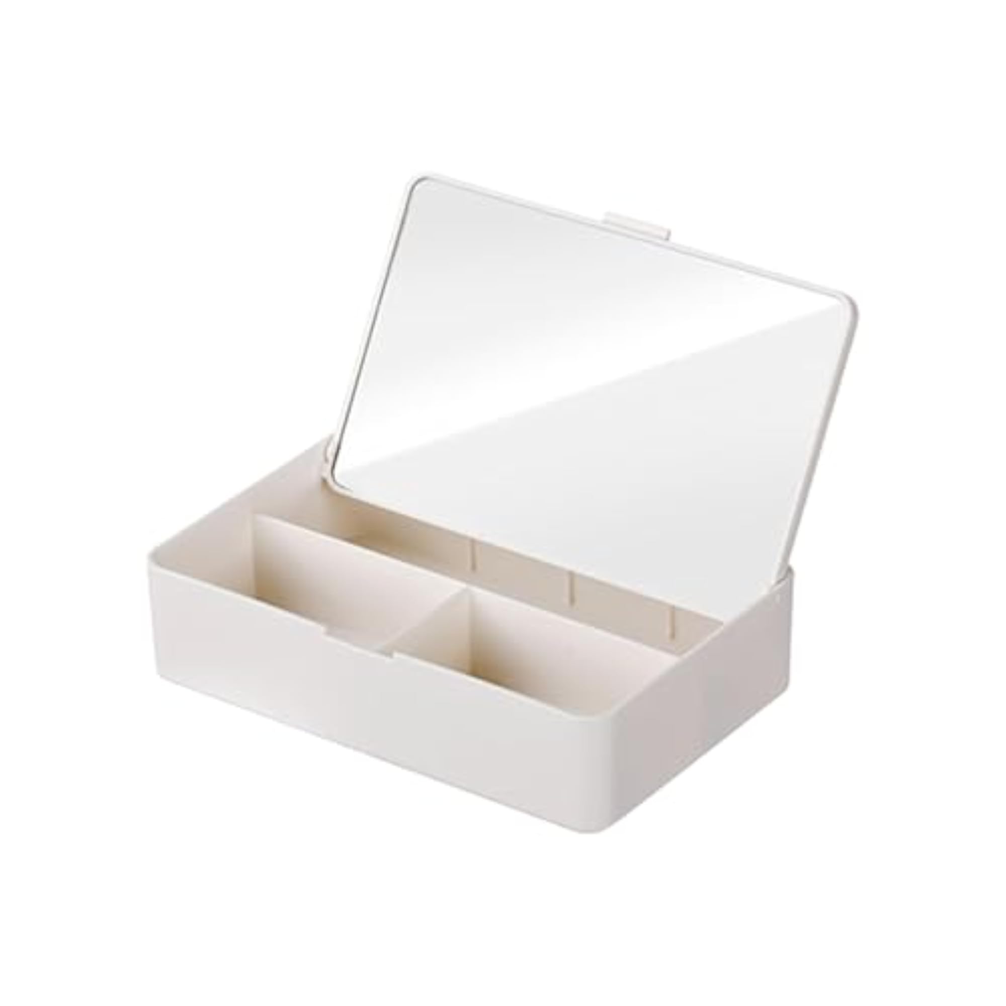 Makeup Organizer Case with Mirror, Cosmetics Storage Box