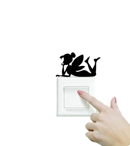 Spoil Your Wall Disney Princess Switch Sticker, Arts Home Décor Switch Decals, 10x10 cm