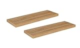 wandboard holz eiche ✅ Das Schweberegal Wandregal in der Farbe Eiche hell bietet eine optimale Lösung, um Ihren Wohnraum mit wenig Aufwand dekorativ zu gestalten