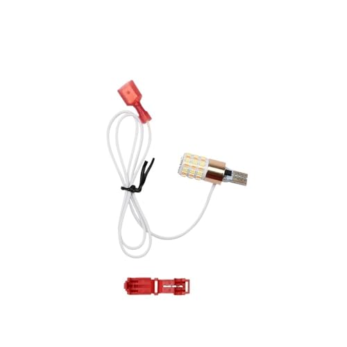 Clignotants moto T10 W5W universels blanc et jaune avec feu arrière intégré