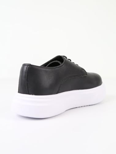 Chaussures garçons noires à enfiler design classique chic et décontracté - 5