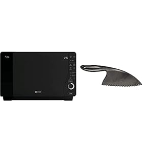 Bauknecht ExtraSpace Crisp MW 427 SL/Combination Grill and Microwave / 800 W / 25 L Cooking Chamber / Grill 1000 W Silver & wpro CUT001 Plastic Knife for Non-Stick Pans and Pots