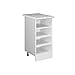 Produktbild Vicco Küchenregal R-Line, offener Küchenschrank, Weiß/Weiß, 40 cm, AP Marmor