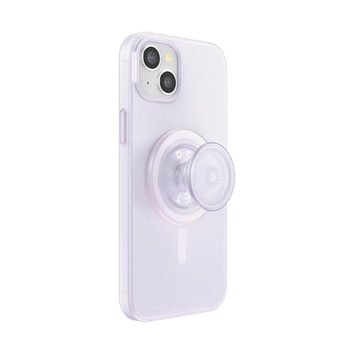 PopSockets iPhone�p�P�[�X�AMagSafe�Ή��AiPhone 13 Pro�p�X�}�z�P�[�X�A�O���b�v�ʔ���A���C�����X�[�d�Ή� - iPhone (Opalescent, iPhone 15 Plus)