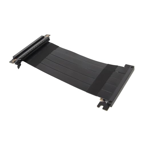Cable de elevación PCIe 4.0 X16 flexible 20cm negro que soluciona el sobrecalentamiento de GPU 3