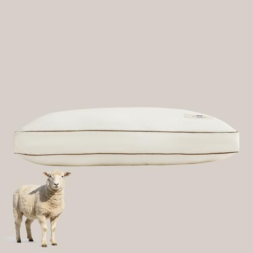 YOUR MOON Organic Wool Pillow for Sleeping