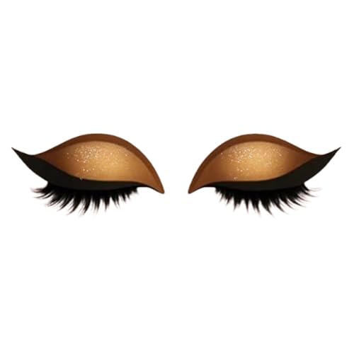 Enakshi 2 Pieces Lazy Eye Shadow Eyelash Patch Eye Makeup Stickers for All Eyeshapes Gold|Health & Beauty|Makeup|Makeup Tools & Accessories|Eyelash Tools