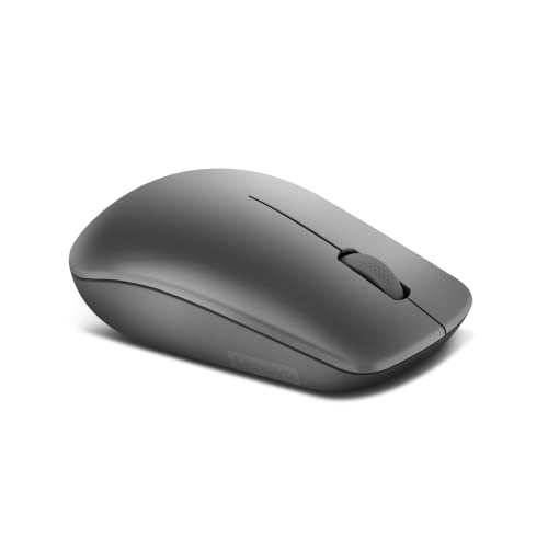 Lenovo 530 Full Size Wireless Computer Mouse For Pc, Laptop, Computer With Windows - 2.4 Ghz Nano Usb Receiver - Ambidextrous Design - 12 Months Battery Life - Graphite Grey #TOP2
