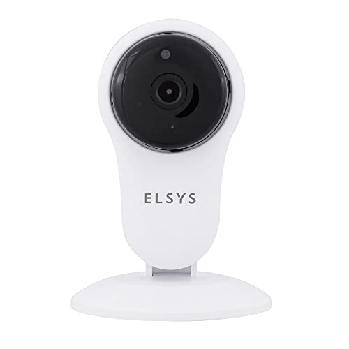 Câmera de Segurança Inteligente Wi-Fi Fixa, Full HD, 1080p, Elsys, ESC-WY3F, Branca – Compatível com Alexa